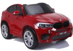 Mamido Elektrické autíčko BMW X6 M dvoumístné XXL lakované červené