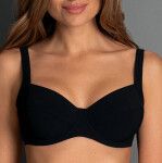 Style Top Bikini horní díl černá model 10636225 - RosaFaia Barva: 001 černá, Velikost: 42D