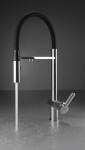 DEANTE - Magnetic chrom Kuchyňská baterie, s připojením na vodní filtr, s elastickou hubicí BRM_075M