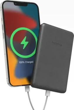 ZAGG Mophie Snap+ Juice Pack Mini černá / Powerbanka / 5000 mAh / MagSafe / Bezdrátové nabíjení