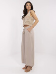 Kalhoty D73761M62237B tmavě lila S