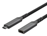 Sconn USB-C (M) - USB-C (F) 0,5 m / Prodlužovací kabel / USB 3.2 / PD / textilní opletení (FL31-74003)