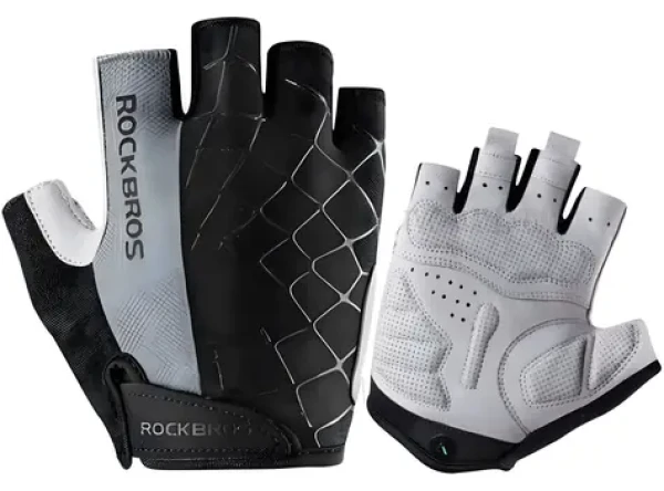 Rockbros S109 Cyklistické rukavice šedá / velikost M