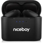 Niceboy HIVE Podsie 4 černá / Bezdrátová sluchátka s mikrofonem / TWS / Bluetooth 5.4 / IP54 / nabíjecí pouzdro (hive-podsie-4-black)