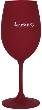 ...KONEČNĚ bordo sklenice na víno 350 ml