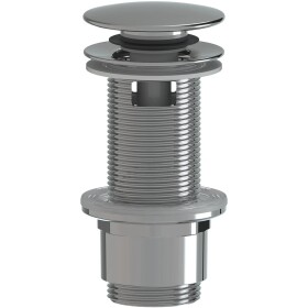 CERANO Umyvadlová výpusť - 5/4“ click-clack s přepadem - plast - 67/82mm - chrom
