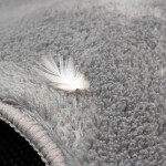 DumDekorace Moderní šedý jednobarevný koberec s protiskluzovou úpravou ETA4 Šířka: 160 cm | Délka: 230 cm