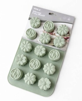 Dortisimo Silikonová forma na pečení/na mražené dezerty Květiny (na 15 ks) 16,5 cm