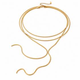 ELENYS Élan – pozlacený náhrdelník 18K žluté zlato Délka: 38-43 + 5 / max. 48 cm
