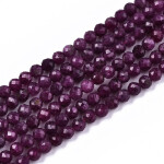 Přírodní rubín - broušený - ∅ 3 mm - 1 ks