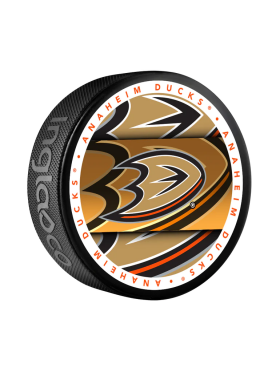 Inglasco / Sherwood Puk Anaheim Ducks Medallion Souvenir Collector Puck