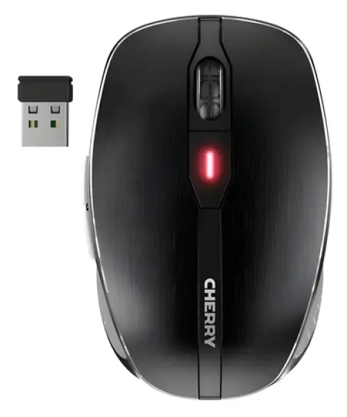 CHERRY MW 8C ADVANCED černá / Bezdrátová myš / Bluetooth a 2,4 GHz / 3200 DPI / dobíjecí baterie (JW-8100)