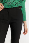 Monnari Kalhoty Látkové kalhoty s ozdobnými přezkami Black 36