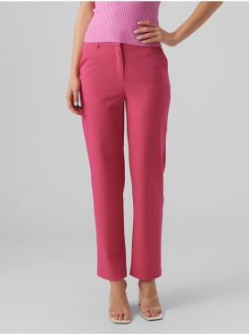 Tmavě růžové dámské kalhoty VERO MODA Zelda dámské