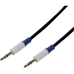 Oehlbach jack audio prodlužovací kabel [1x jack zástrčka 3,5 mm - 1x jack zásuvka 3,5 mm] 5.00 m černá pozlacené kontakty Oehlbac