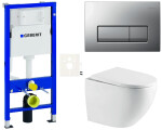 Závěsný WC set Geberit do lehkých stěn / předstěnová SAT SIKOGESTOR67D50 SIKOGESTOR67D50