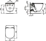 GEBERIT DuofixBasic bez tlačítka + WC Ideal Standard Tesi se sedátkem SoftClose, AquaBlade 458.103.00.1 X TE1