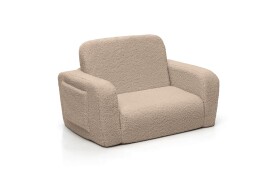SHAPPY SHAPPY Dětské rozkládací pěnové křeslo LUMI TEDDY Barva: Light Beige