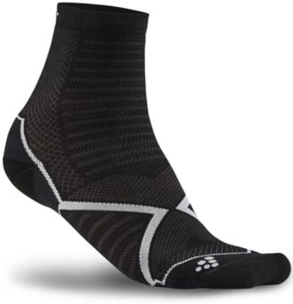 Běžecké ponožky CRAFT Run Warm - černá Velikost textilu: 37-39