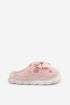 Futřené Pantofle Se Stužkou A Připínáčky Růžové Annalira 38/39