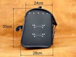 Kožený kufr na moto K18, 57 33 28cm boční