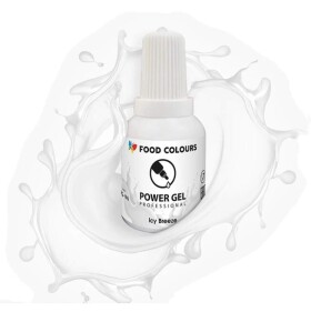 Food Colours Gelová barva PowerGel Icy Breeze Bílá 20g