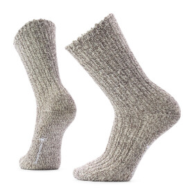 Unisex merino ponožky SMARTWOOL Everyday Cozy Heritage Rib Crew Socks, Fossil velikost: 46-49 (XL)