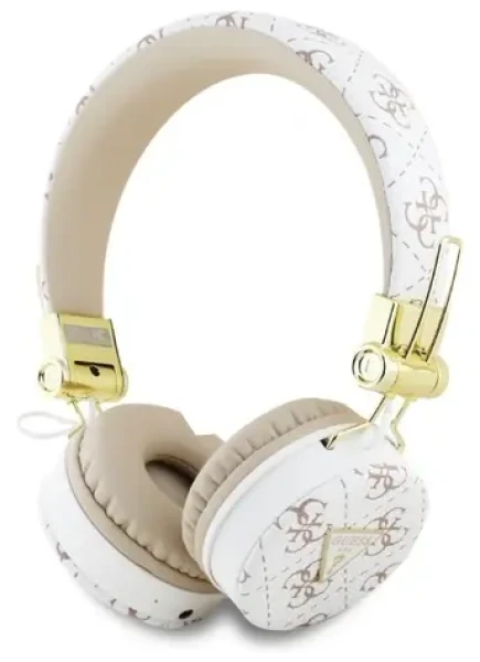 Guess GUBH70E4PTMH 4G Triangle bílá / Sluchátka / On-ear / Bluetooth / ENC (GUBH70E4PTMH)