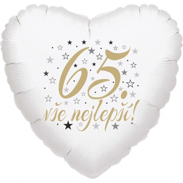 65. narozeniny balónek srdce Baonky.cz 65. narozeniny balónek srdce Baonky.cz