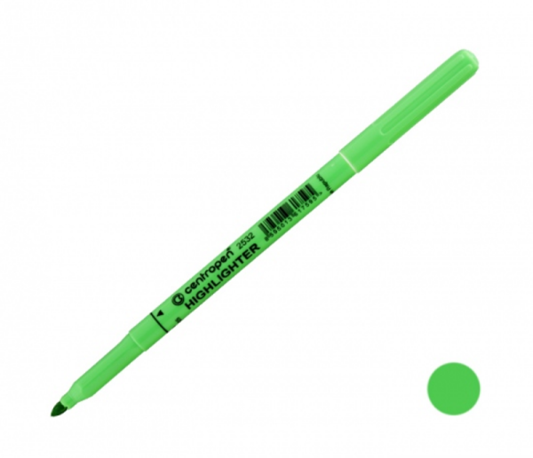 Zvýrazňovač Centropen 2532 - zelený