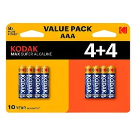 Kodak MAX SUPER / Alkalická baterie AAA / 8 ks / LR03 (KOD-LR3MAXBL8)