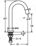 HANSA - Nova Style Umyvadlový stojánkový ventil, chrom 50938101