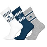 Pánské ponožky Dallas Cowboys NFL Team Set Crew (3 páry) Velikost: 43–46