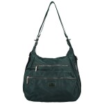Trendy dámský textilní kabelko-batoh Coveri Venesta, zelený