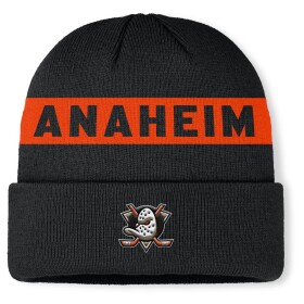 Fanatics Pánská zimní čepice Anaheim Ducks NHL Authentic Pro A/Cap Cuffed Beanie