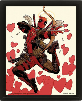 Obraz 3D Deadpool - Shooting Love - Pyramid