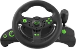 Esperanza EGW102 Nitro volant s pedály černo-zelená / vibrační technologie / 270 ° otáčení / PC PS3 (GAMESPKON0002)