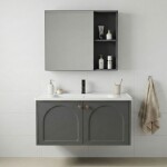 REA - Sada koupelnového nábytku s umyvadlem Denver 80cm Grey REA-M0011