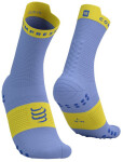 Běžecké kompresní ponožky Compressport Pro Racing Socks v4.0 Run High - acaranda/Maize Velikost: EU 42-44