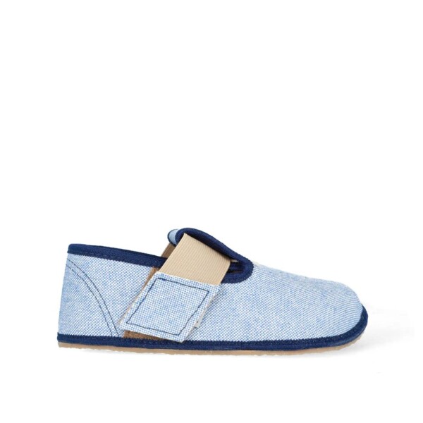 Barefoot chlapecké přezůvky Pegres, BF01 textil, modrá - 31