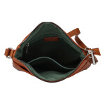 Jednoduchá dámská crossbody kabelka Erné, hnědá