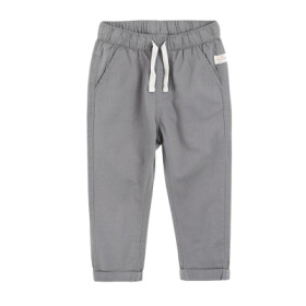 Kalhoty s elastickým pasem- šedé - 62 GREY