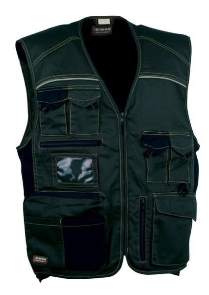 Pracovní vesta COFRA EXPERT Barva: Černá, Velikost: 58 (CAEXPERT_05_58N)