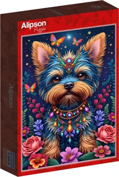ALIPSON Puzzle Pejsek v říši květin