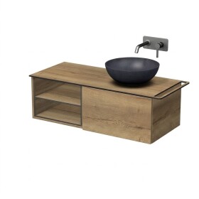 Koupelnová skříňka Naturel Oxo 110x50 cm dub Halifax mat OXO110P601ZKDPOUT OXO110P601ZKDPOUT