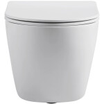 CERANO - WC závěsné Cesso, Vortex - vírové splachování + Slim/SoftClose sedátko - bílá matná - 49x36 CER-476681