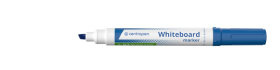 Značkovač na bílé tabule Centropen 8569, klínový hrot - modrý