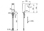 HANSA - Electra Elektronická umyvadlová baterie, bateriové napájení, Bluetooth, chrom 93002219