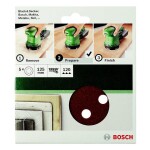 Bosch Accessories 2609256A25 brusné papíry pro excentrické brusky na suchý zip, s otvory Zrnitost 180 (Ø) 125 mm 5 ks