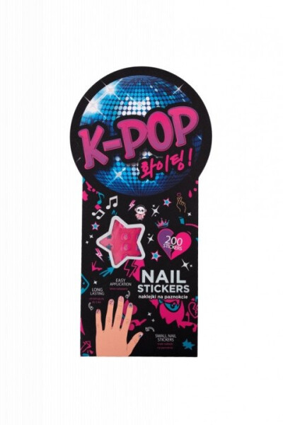 K-POP Samolepky na nehty Dark